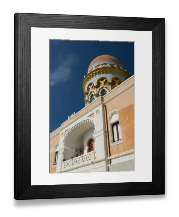 Framed Print : Italy, Puglia, Santa Cesarea Terme, Moorish Styled Resort Building