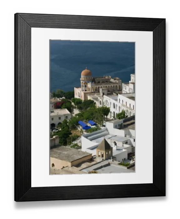 Framed Print : Italy, Puglia, Santa Cesarea Terme, Resort Town View Framed Print : Italy, Puglia, Santa Cesarea Terme, Resort Town View