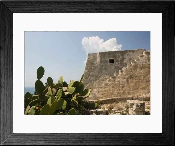 Framed Print : Italy, Puglia, Torre Vado, Traditional Puglian Building