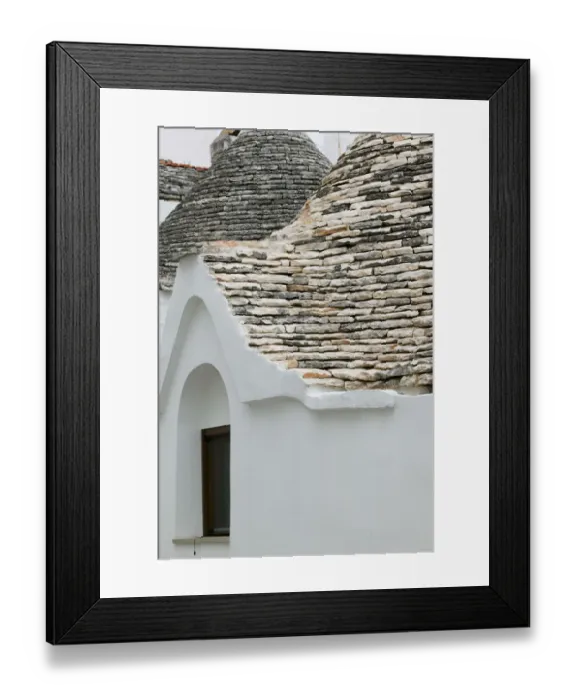 Framed Print : Italy, Puglia, Alberobello, Terra dei Trulli, Unesco World Heritage Site Trulli Houses