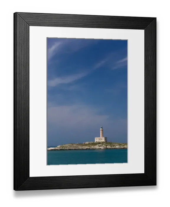 Framed Print : Italy, Puglia, Promontorio del Gargano, Vieste, Lighthouse Framed Print : Italy, Puglia, Promontorio del Gargano, Vieste, Lighthouse