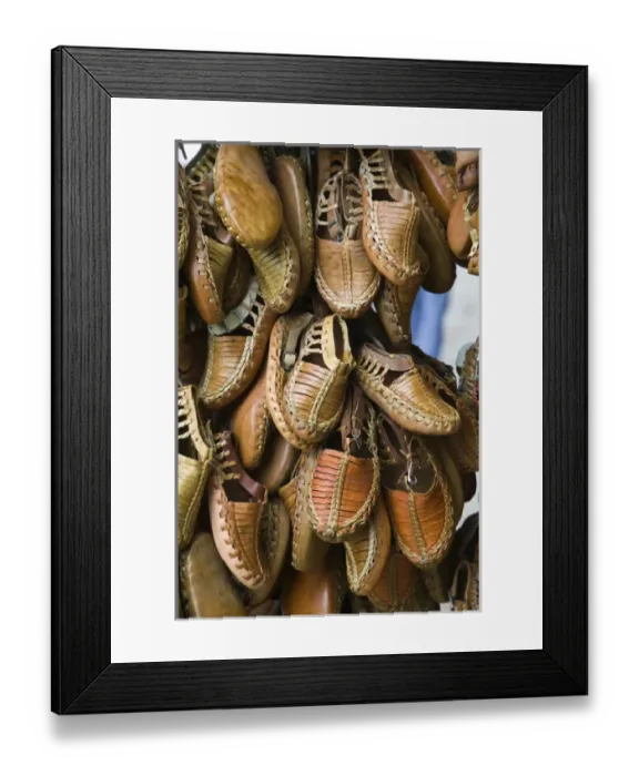 Framed Print : MACEDONIA, Skopje. Carsija Old Town- Macedonian Shoes