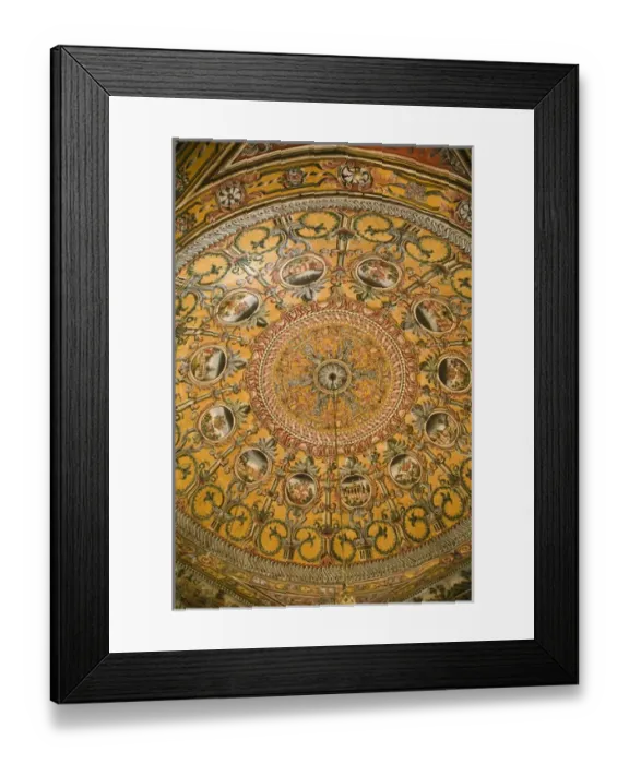 Framed Print : MACEDONIA, Tetovo. Painted Mosque (Sarena Djamija) built in 1459 with the bequest of two women