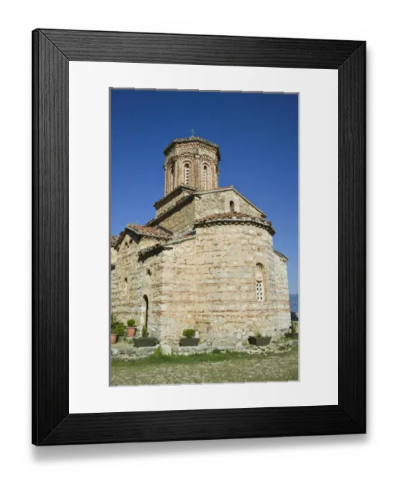 Framed Print : MACEDONIA, Sveti Naum. 17th century Church of Sveti Naum on Lake Ohrid Framed Print : MACEDONIA, Sveti Naum. 17th century Church of Sveti Naum on Lake Ohrid