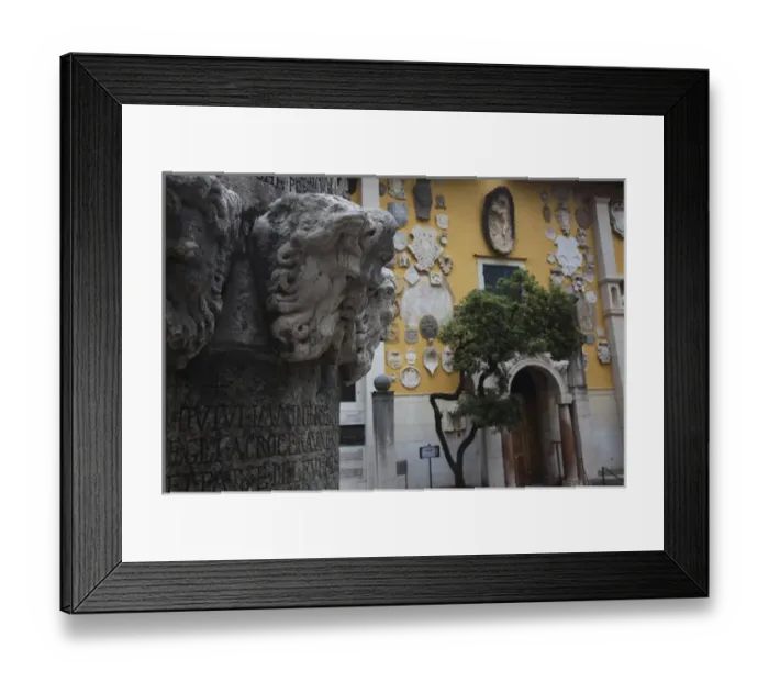 Framed Print : ITALY, Brescia Province, Gardone Riviera. Fountain detail, Il Giardini del Vittoriale Framed Print : ITALY, Brescia Province, Gardone Riviera. Fountain detail, Il Giardini del Vittoriale