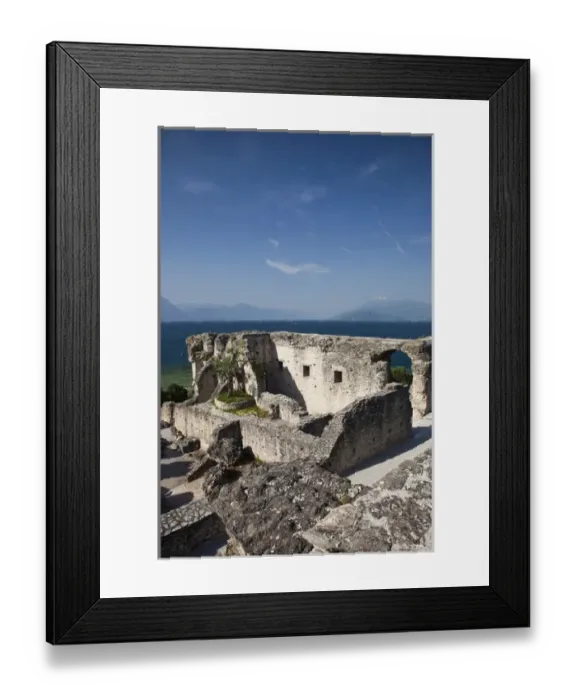 Framed Print : ITALY, Brescia Province, Sirmione. Grotte di Catullo ruins Framed Print : ITALY, Brescia Province, Sirmione. Grotte di Catullo ruins