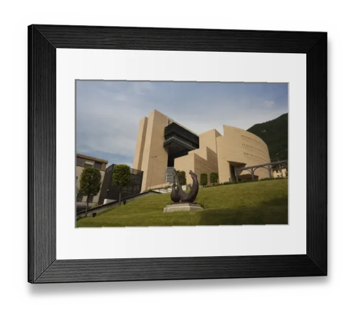 Framed Print : ITALY, Como Province, Campione D Italia. Casino di Campione, designed by architect