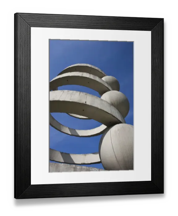 Framed Print : ITALY, Como Province, Como. Fontana di Camerlata, designed in 1937 by Cesare Cattaneo