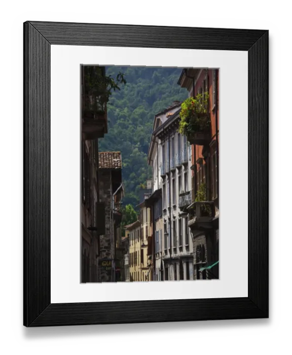Framed Print : ITALY, Como Province, Como. Old town buildings Framed Print : ITALY, Como Province, Como. Old town buildings