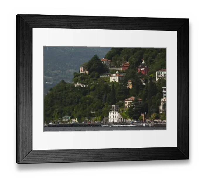 Framed Print : ITALY, Como Province, Como. Lakefront buildings Framed Print : ITALY, Como Province, Como. Lakefront buildings