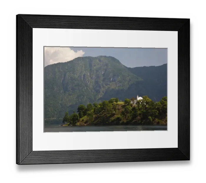 Framed Print : ITALY, Como Province, Ossuccio. Lakeside view and Isola Comacina island Framed Print : ITALY, Como Province, Ossuccio. Lakeside view and Isola Comacina island