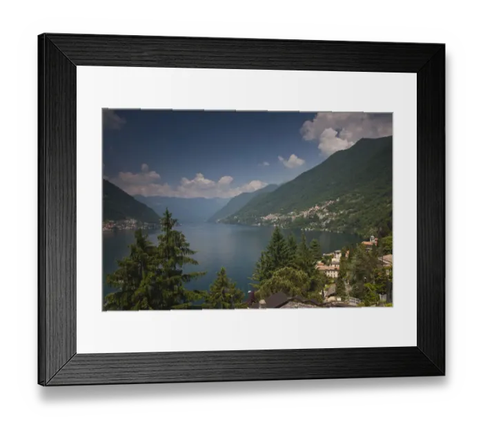 Framed Print : ITALY, Como Province, Pognana Lario. Town view Framed Print : ITALY, Como Province, Pognana Lario. Town view