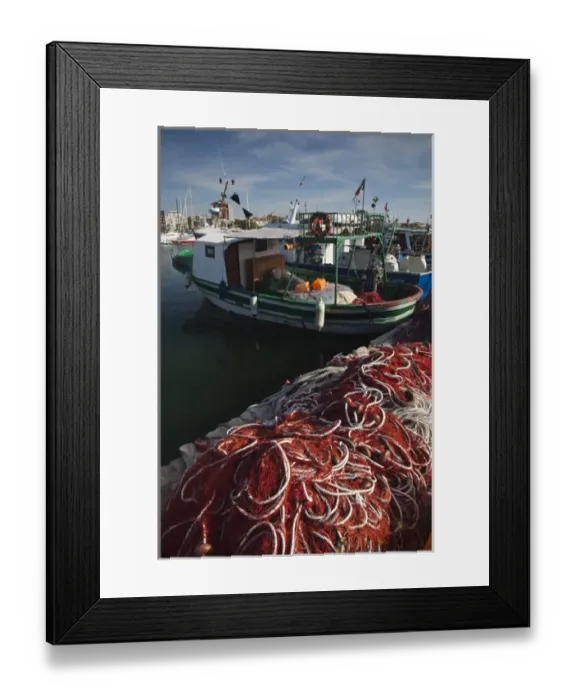 Framed Print : ITALY, Sardinia, Alghero. Fishing harbor Framed Print : ITALY, Sardinia, Alghero. Fishing harbor