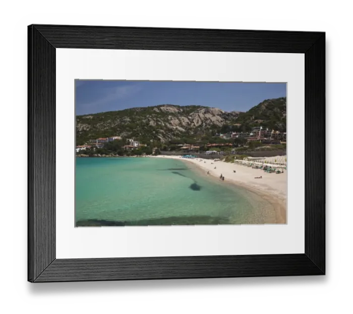 Framed Print : ITALY, Sardinia, Baja Sardinia. Resort beach Framed Print : ITALY, Sardinia, Baja Sardinia. Resort beach