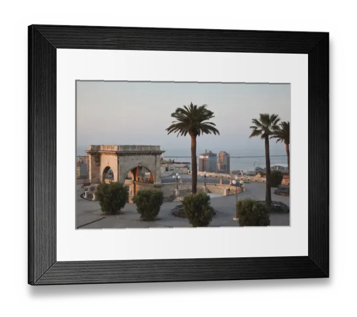 Framed Print : ITALY, Sardinia, Cagliari. Bastione San Remy, dawn Framed Print : ITALY, Sardinia, Cagliari. Bastione San Remy, dawn