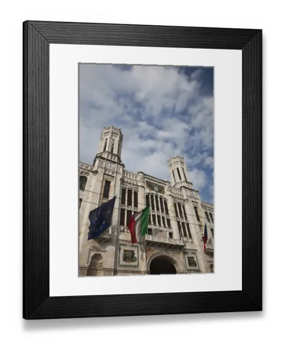 Framed Print : ITALY, Sardinia, Cagliari. Palazzo Comunale, town hall Framed Print : ITALY, Sardinia, Cagliari. Palazzo Comunale, town hall
