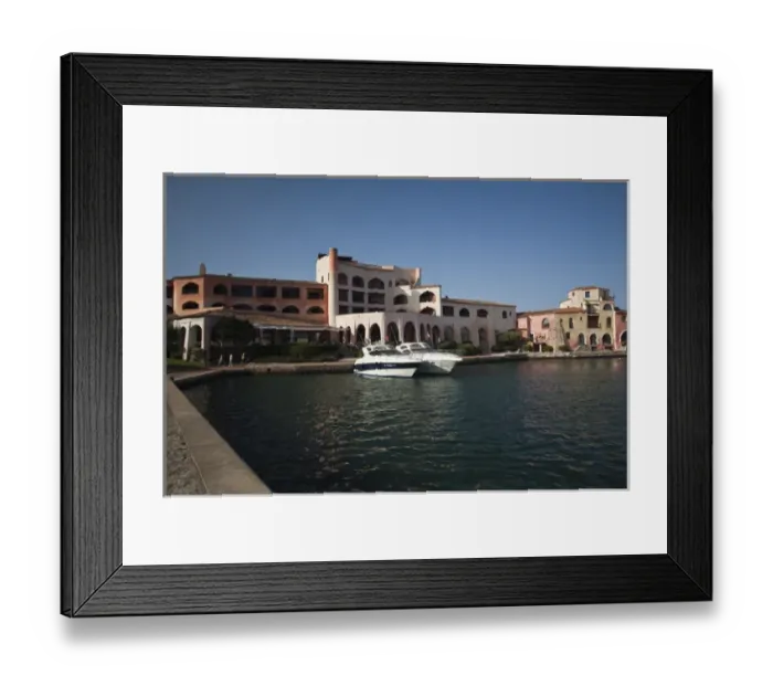 Framed Print : ITALY, Sardinia, Cala di Volpe. Cala di Volpe luxury hotel