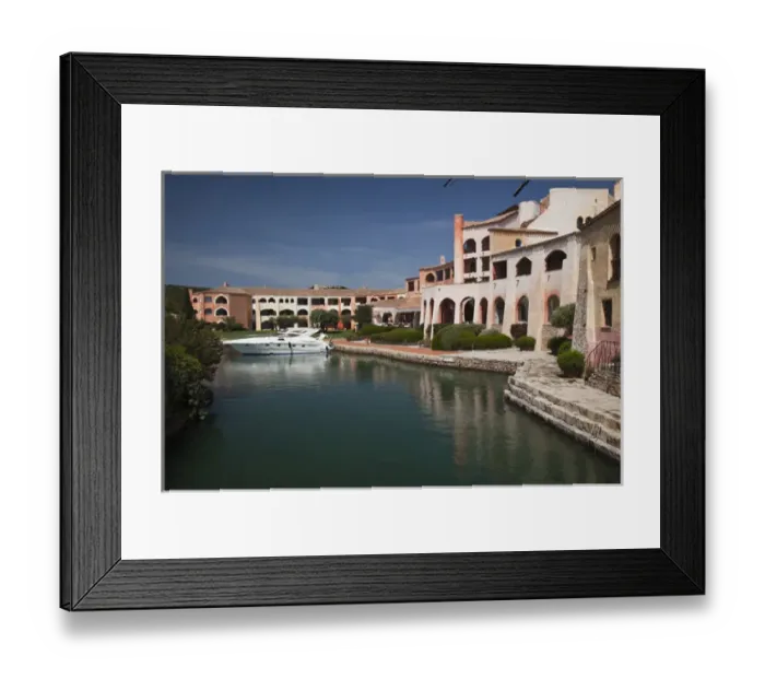 Framed Print : ITALY, Sardinia, Cala di Volpe. Cala di Volpe luxury hotel Framed Print : ITALY, Sardinia, Cala di Volpe. Cala di Volpe luxury hotel