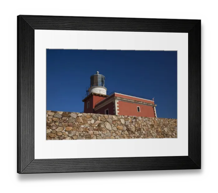 Framed Print : ITALY, Sardinia, Capo Spartivento. Lighthouse Framed Print : ITALY, Sardinia, Capo Spartivento. Lighthouse