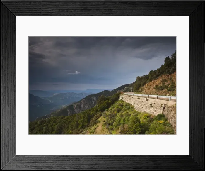 Framed Print : ITALY, Sardinia, Gennargentu National Park. Genna Silana pass, Dorgali-Arbatax mountain