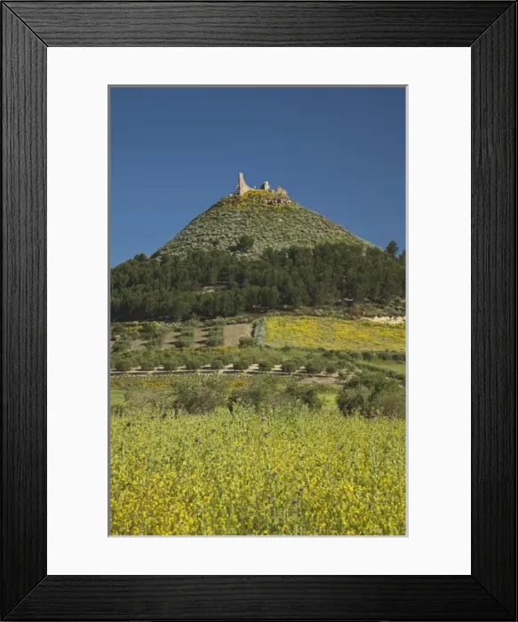 Framed Print : ITALY, Sardinia, Las Plassas. Castello di Marmilla, 12th century conical fortress Framed Print : ITALY, Sardinia, Las Plassas. Castello di Marmilla, 12th century conical fortress