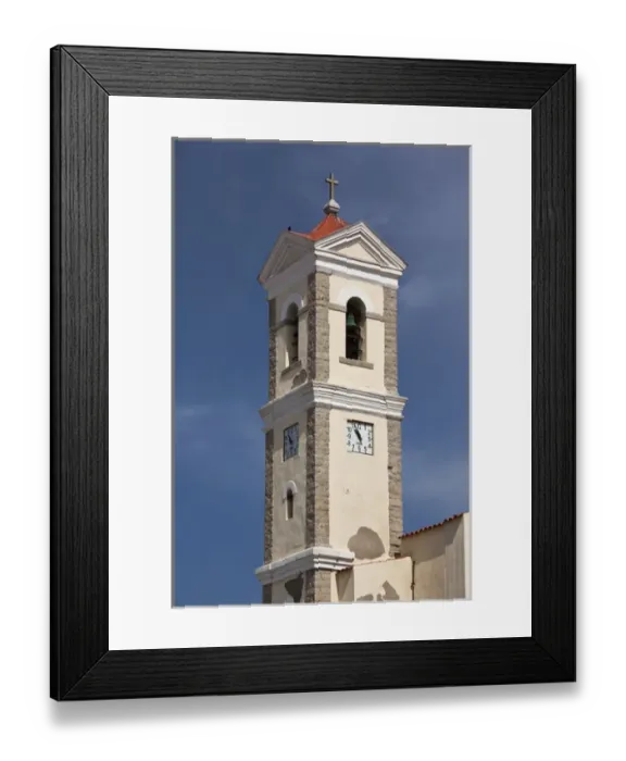 Framed Print : ITALY, Sardinia, Santa Teresa Gallura. Town church