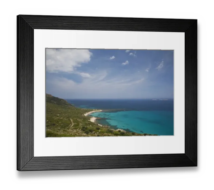 Framed Print : ITALY, Sardinia, Villasimius. Seascape by Punta Molentis Framed Print : ITALY, Sardinia, Villasimius. Seascape by Punta Molentis