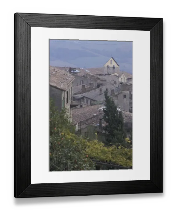 Framed Print : Italy, Umbria, Todl Roofs and church belltowers Framed Print : Italy, Umbria, Todl Roofs and church belltowers