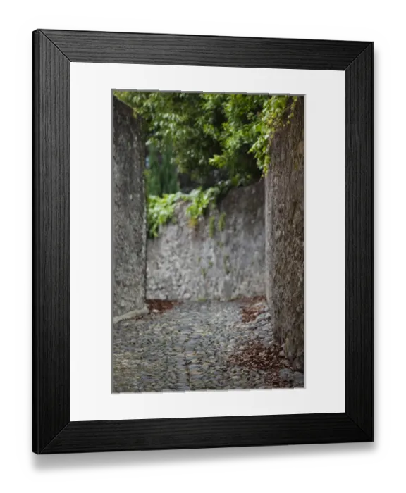 Framed Print : ITALY, Verbano-Cusio-Ossola Province, Cannobio. Via Castello