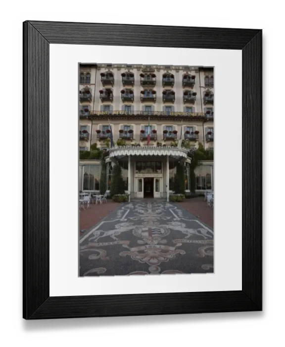 Framed Print : ITALY, Verbano-Cusio-Ossola Province, Stresa. Historic Grand Hotel des Iles Borromees Framed Print : ITALY, Verbano-Cusio-Ossola Province, Stresa. Historic Grand Hotel des Iles Borromees