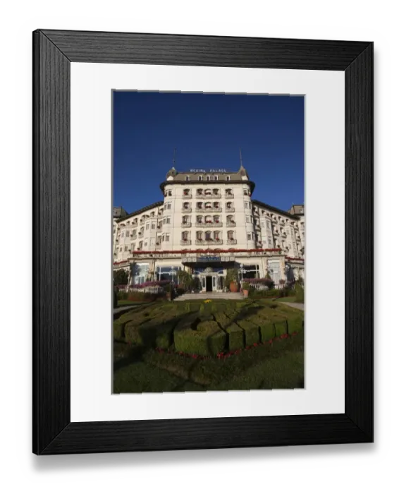 Framed Print : ITALY, Verbano-Cusio-Ossola Province, Stresa. Hotel Regina Palace, morning