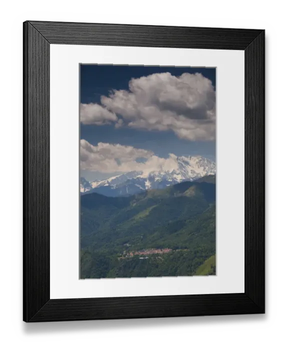 Framed Print : ITALY, Verbano-Cusio-Ossola Province, Stresa. Landscape from Mount Mottarone, el Framed Print : ITALY, Verbano-Cusio-Ossola Province, Stresa. Landscape from Mount Mottarone, el