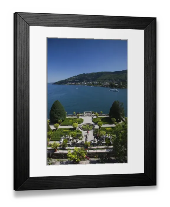 Framed Print : ITALY, Verbano-Cusio-Ossola Province, Stresa. Palazzo Borromeo terraced gardens Framed Print : ITALY, Verbano-Cusio-Ossola Province, Stresa. Palazzo Borromeo terraced gardens