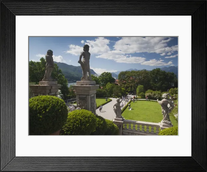 Framed Print : ITALY, Verbano-Cusio-Ossola Province, Stresa. Palazzo Borromeo terraced gardens