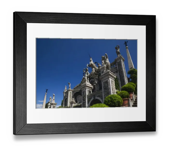 Framed Print : ITALY, Verbano-Cusio-Ossola Province, Stresa. Palazzo Borromeo terraced gardens Framed Print : ITALY, Verbano-Cusio-Ossola Province, Stresa. Palazzo Borromeo terraced gardens