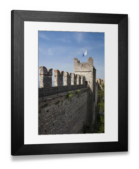 Framed Print : ITALY, Verona Province, Torri del Benaco. Il Castello Scaligero, tower view Framed Print : ITALY, Verona Province, Torri del Benaco. Il Castello Scaligero, tower view
