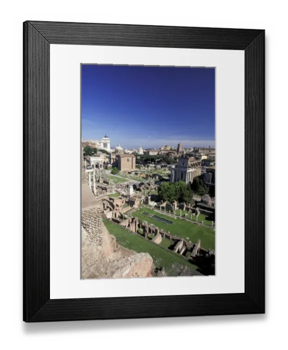 Framed Print : Europe, Italy, Rome. Foro Romano viewed from Monte Palatino Framed Print : Europe, Italy, Rome. Foro Romano viewed from Monte Palatino