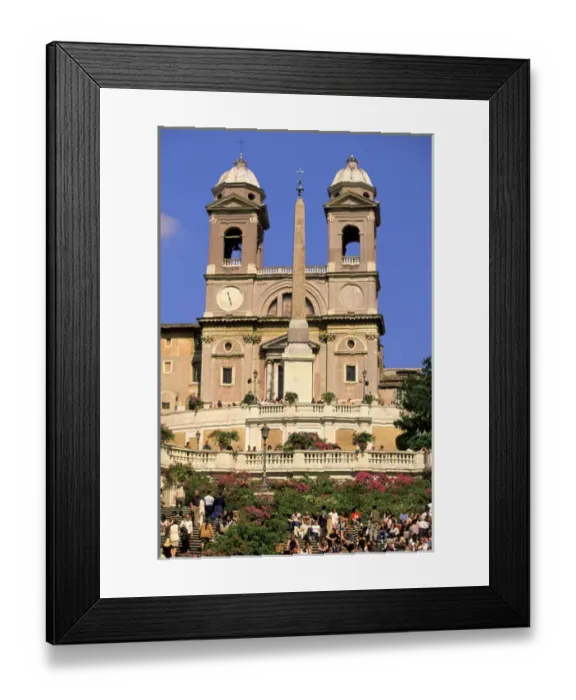 Framed Print : Europe, Italy, Rome. View of Spanish Steps, Piazza di Spagna Framed Print : Europe, Italy, Rome. View of Spanish Steps, Piazza di Spagna