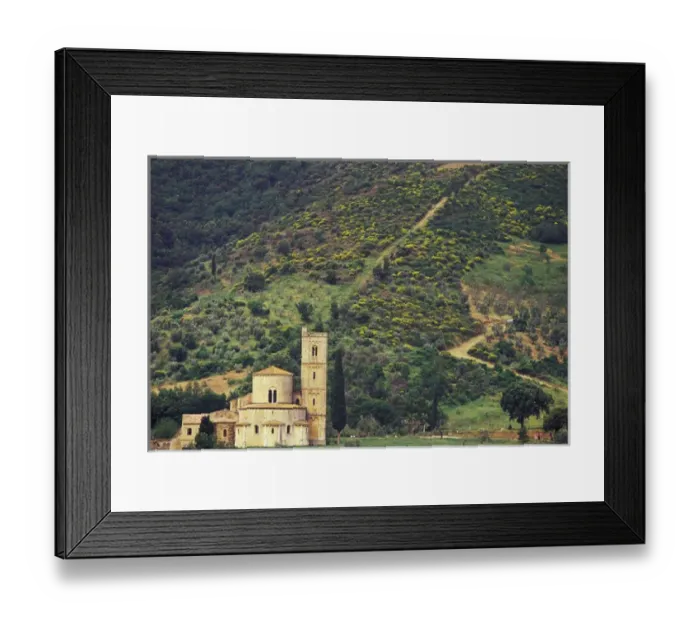 Framed Print : Europe, Italy, Tuscanny. Abbazia di Saint Antimo Framed Print : Europe, Italy, Tuscanny. Abbazia di Saint Antimo