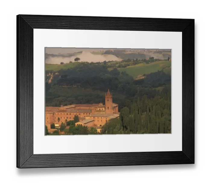 Framed Print : Europe, Italy, Tuscany. Abbazia di Monte Oliveto Maggiore Framed Print : Europe, Italy, Tuscany. Abbazia di Monte Oliveto Maggiore