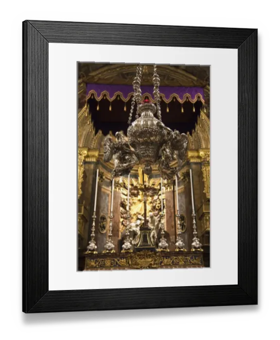 Framed Print : Malta, Valletta, St. Johns Co-Cathedral, interior, altar