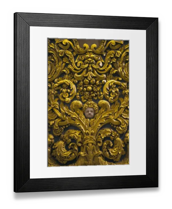Framed Print : Malta, Valletta, St. Johns Co-Cathedral, interior detail Framed Print : Malta, Valletta, St. Johns Co-Cathedral, interior detail