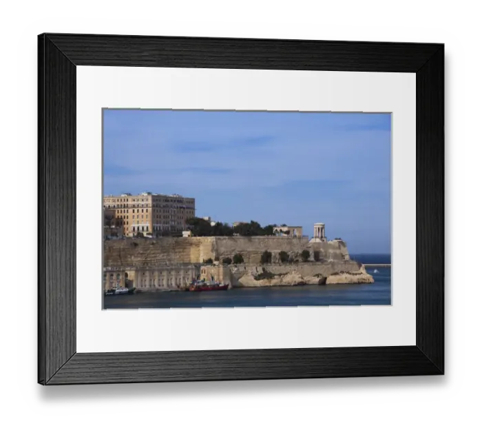 Framed Print : Malta, Valletta, Senglea, L-Isla, view of Valletta from The Vedette lookout Framed Print : Malta, Valletta, Senglea, L-Isla, view of Valletta from The Vedette lookout