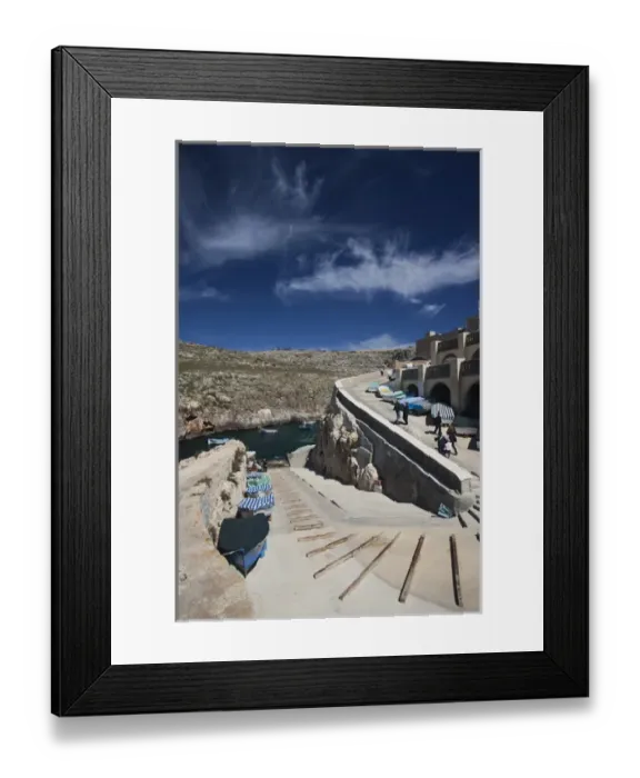 Framed Print : Malta, Southeast, Wied iz-Zurrieq, harbor inlet by the Blue Grotto Framed Print : Malta, Southeast, Wied iz-Zurrieq, harbor inlet by the Blue Grotto