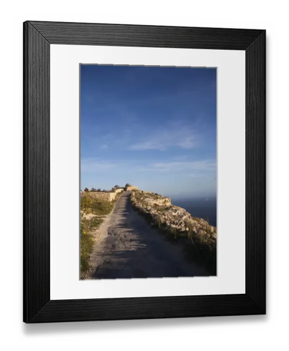 Framed Print : Malta, Central, Dingli, Dingli Cliffs, coastal cliff view, elev. 220 meters, sunset Framed Print : Malta, Central, Dingli, Dingli Cliffs, coastal cliff view, elev. 220 meters, sunset