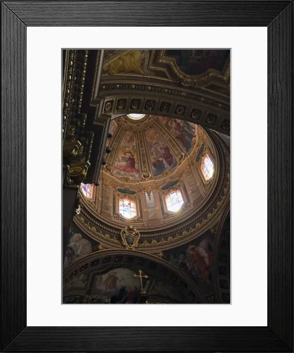 Framed Print : Malta, Gozo Island, Victoria-Rabat, Basilica of St. George, interior Framed Print : Malta, Gozo Island, Victoria-Rabat, Basilica of St. George, interior
