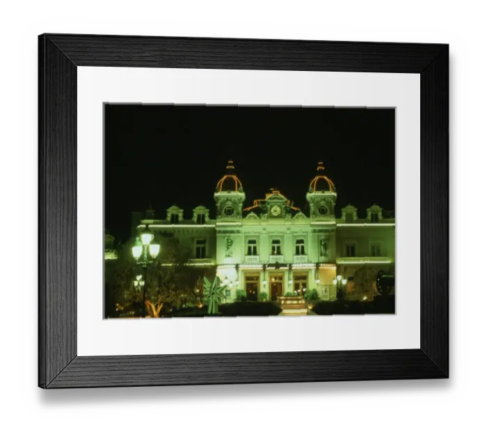 Framed Print : The Good Life: Monte Carlo casino at night in Monaco Framed Print : The Good Life: Monte Carlo casino at night in Monaco