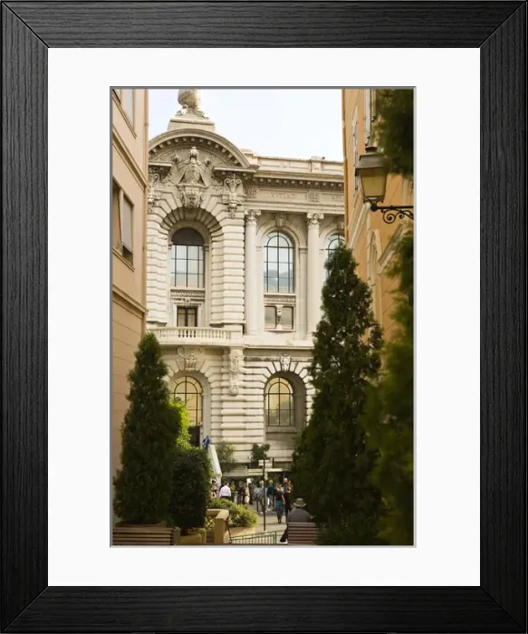 Framed Print : Colorful streets of the Palace and Fortress Museums area of Monte-Carlo in Monaco Framed Print : Colorful streets of the Palace and Fortress Museums area of Monte-Carlo in Monaco
