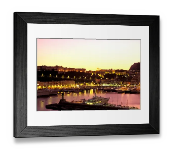 Framed Print : Europe, Monaco, Cote D Azur, Monte Carlo. Harbor at sunset Framed Print : Europe, Monaco, Cote D Azur, Monte Carlo. Harbor at sunset
