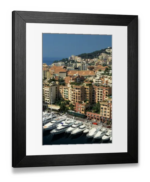 Framed Print : Monaco, Cote d Azur, Fontvieille Framed Print : Monaco, Cote d Azur, Fontvieille